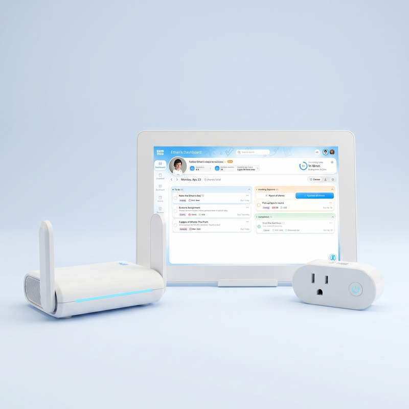 EarnItKid Family Hub Touchscreen System