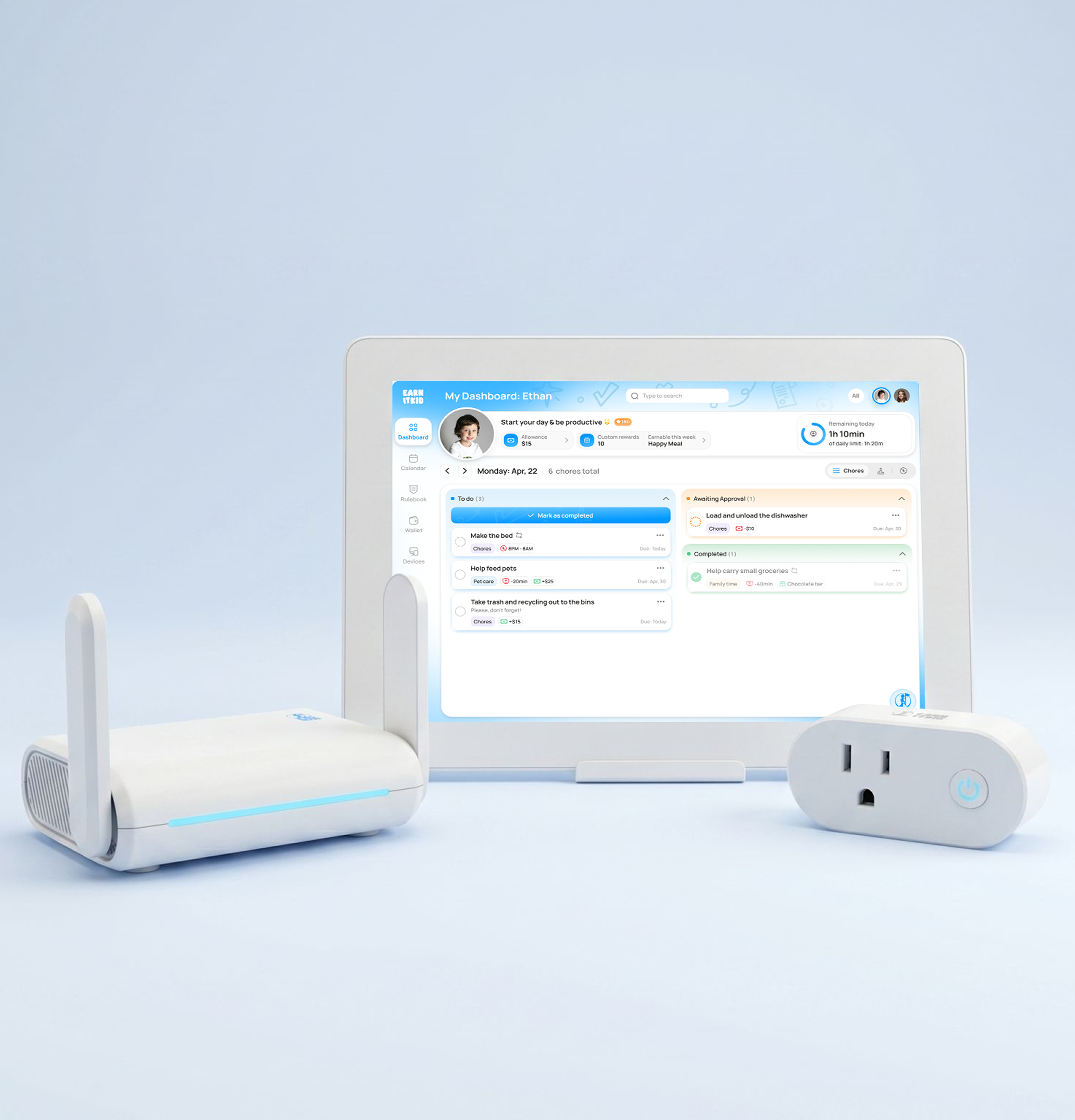 unlisted EarnItKid Family Hub Touchscreen System